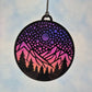 Mountain Nightscape Suncatcher
