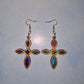 Wood Cross Earrings