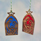 Nativity Scene Tall Wood and Acrylic Ornament