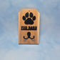 Fur Baby - Wooden Dog Leash Holder With Acrylic Accents