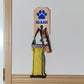 Life is Ruff - Wooden Dog Leash Holder With Acrylic Accents