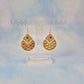 Bee and Honeycomb Dangle Earrings