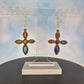 Wood Cross Earrings