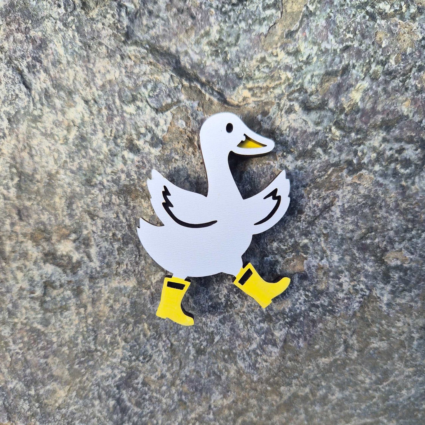 Geese Fridge Magnets Layered