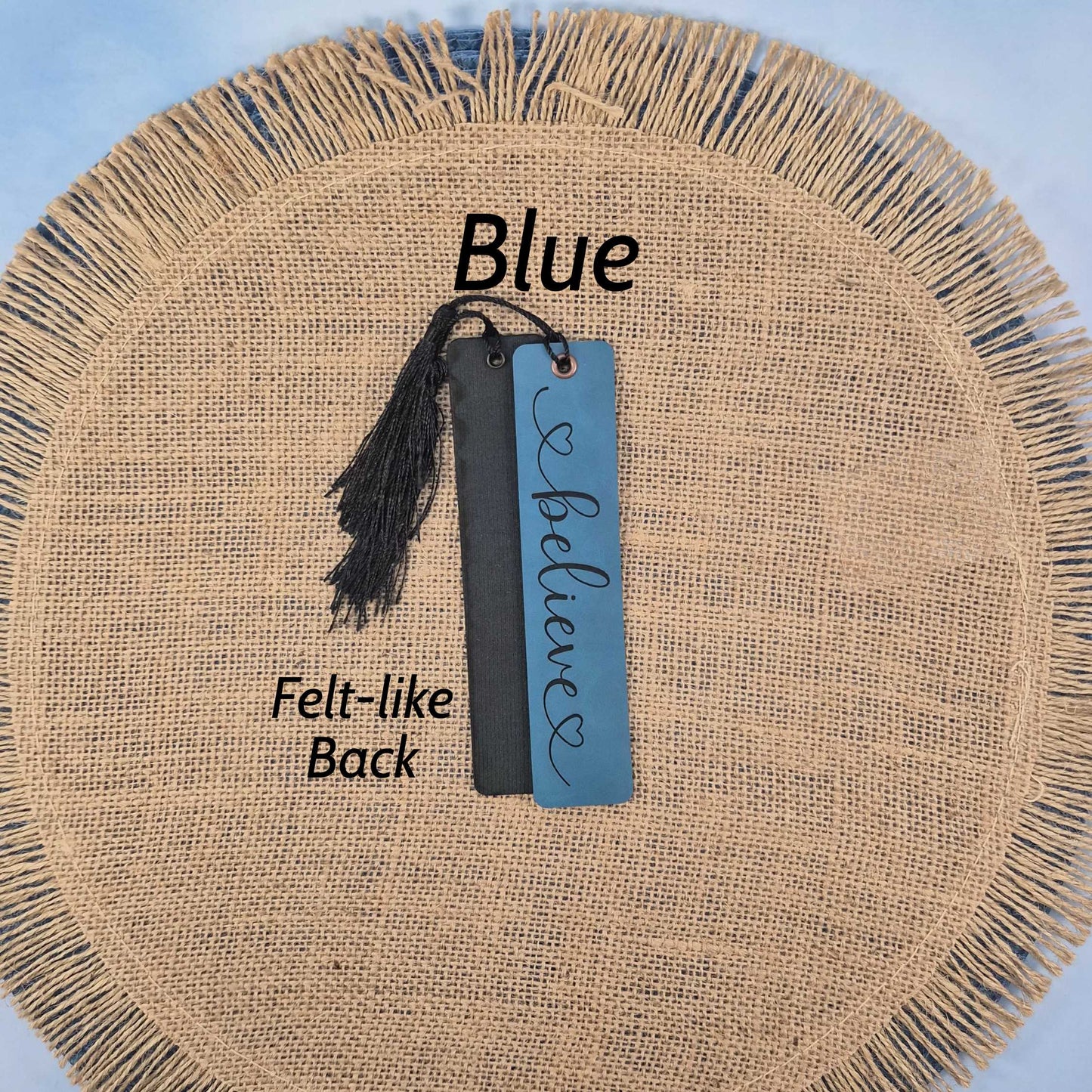 Believe - Inspirational Leatherette Bookmark with Tassel