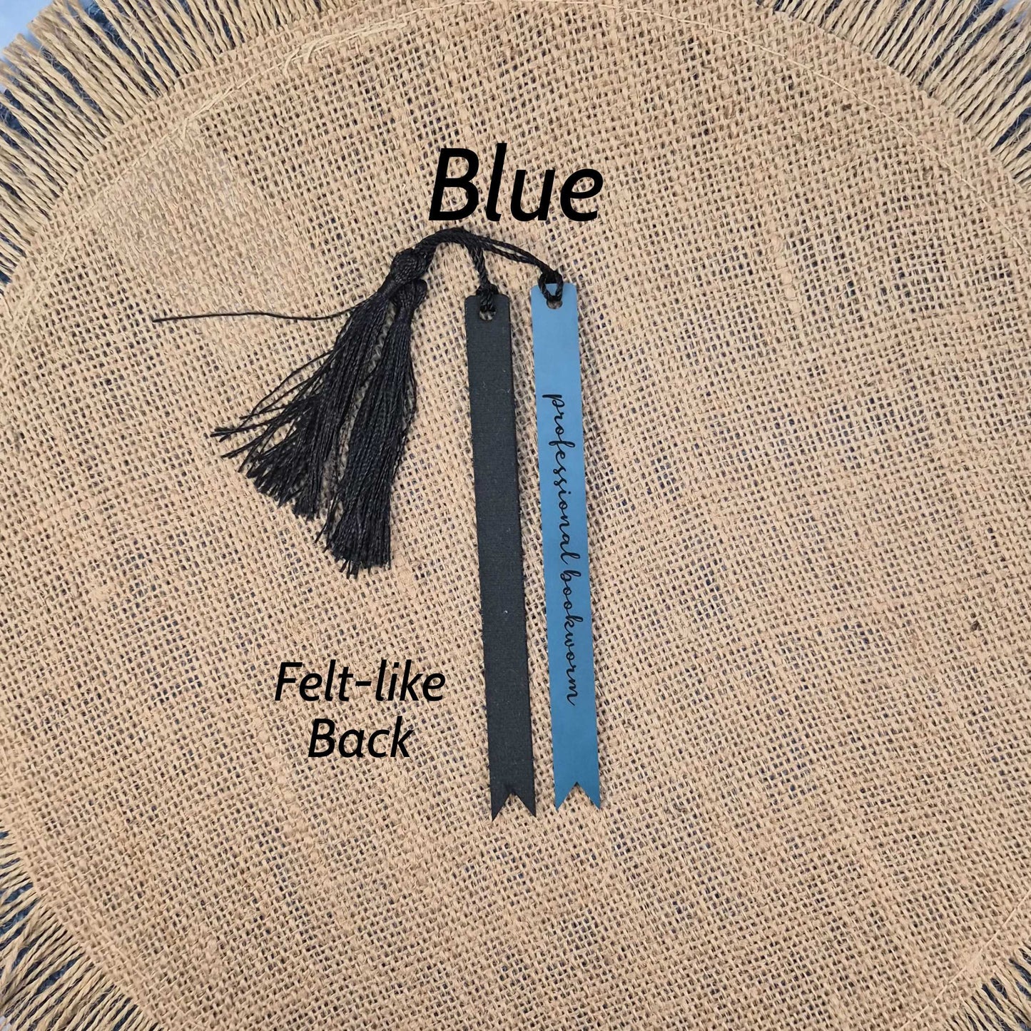 Professional Bookworm Funny Leatherette Skinny Bookmark with Tassel