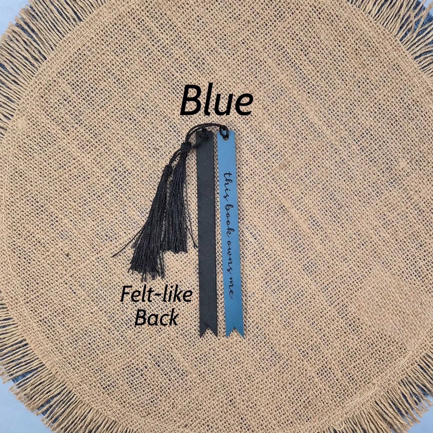 This Book Owns Me Funny Leatherette Skinny Bookmark with Tassel