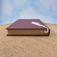 Paw Print Clear Flex Bookmark with Tassel Black and White