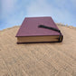 Fueled by Books and Coffee Funny Leatherette Skinny Bookmark with Tassel