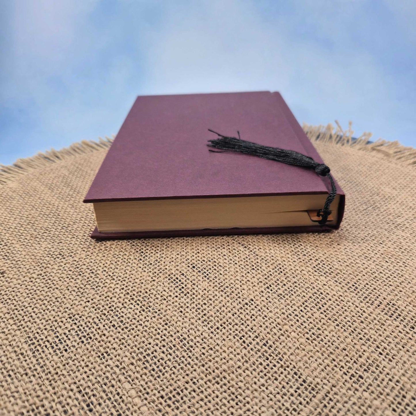 Fueled by Books and Coffee Funny Leatherette Skinny Bookmark with Tassel
