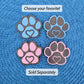 Paw Print Fridge Magnets Layered Pink and Blue for Dog or Cat Lovers