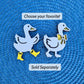 Geese Fridge Magnets Layered
