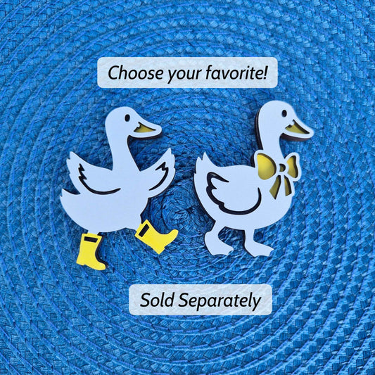Geese Fridge Magnets Layered