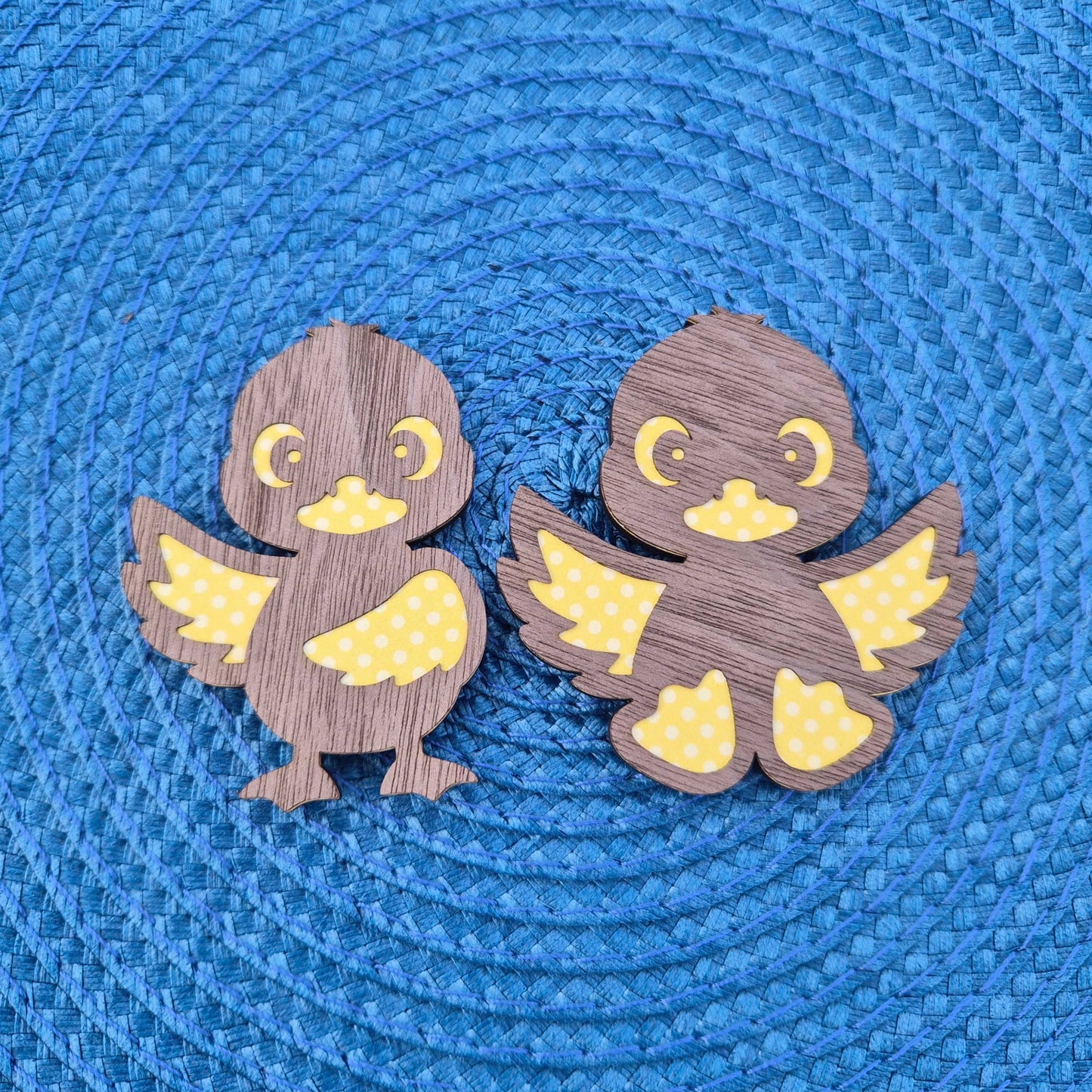 Baby Chick Fridge Magnets Layered - Wings Out