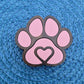 Paw Print Fridge Magnets Layered Pink and Blue for Dog or Cat Lovers