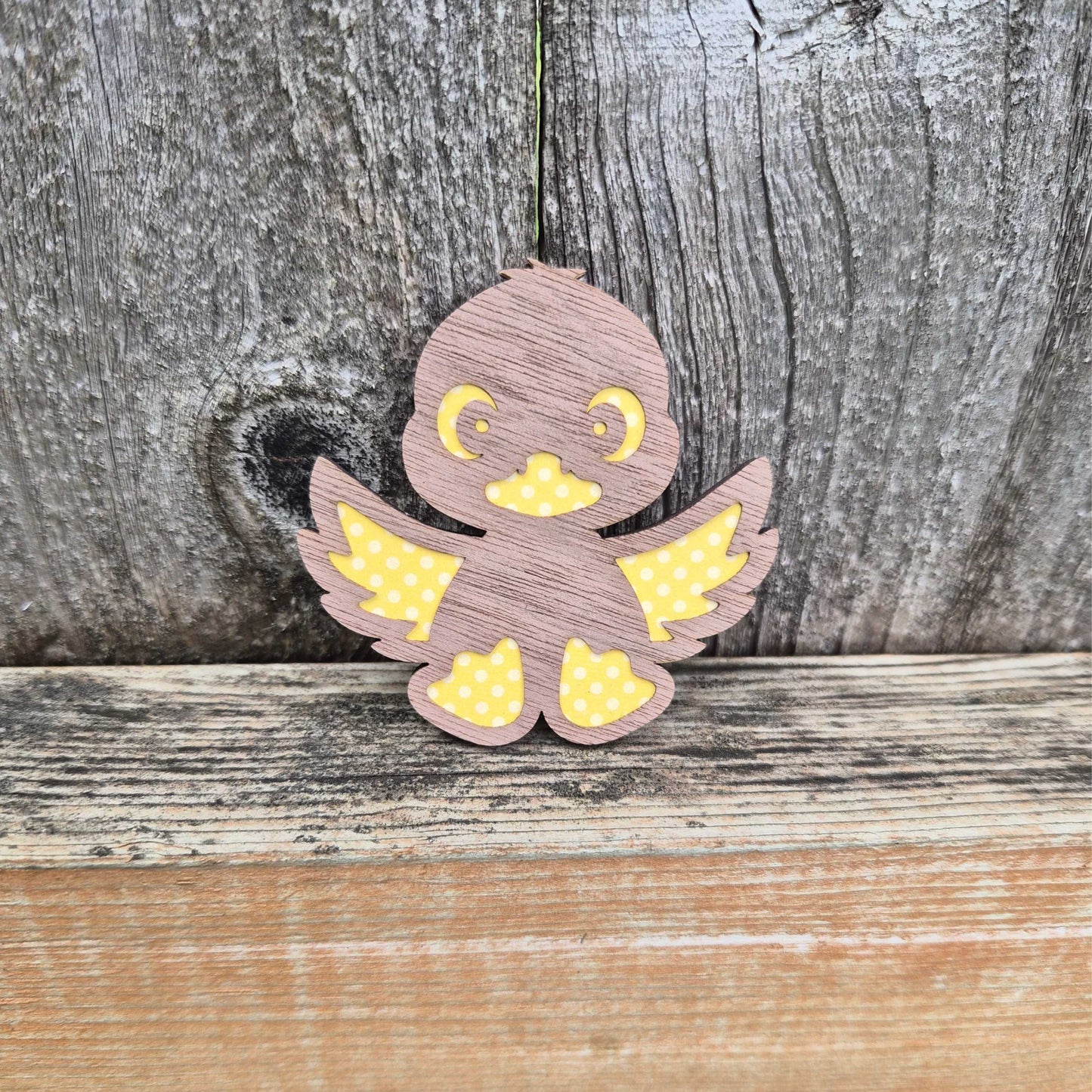 Baby Chick Fridge Magnets Layered - Wings Out