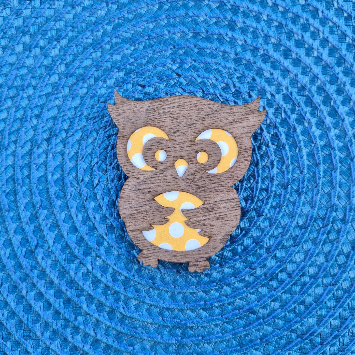 Owl Fridge Magnets Layered