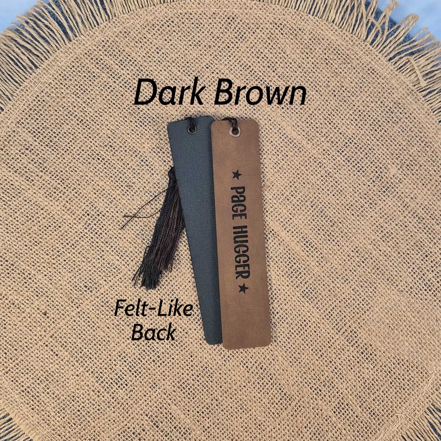 Page Hugger Funny Leatherette Bookmark With Tassel