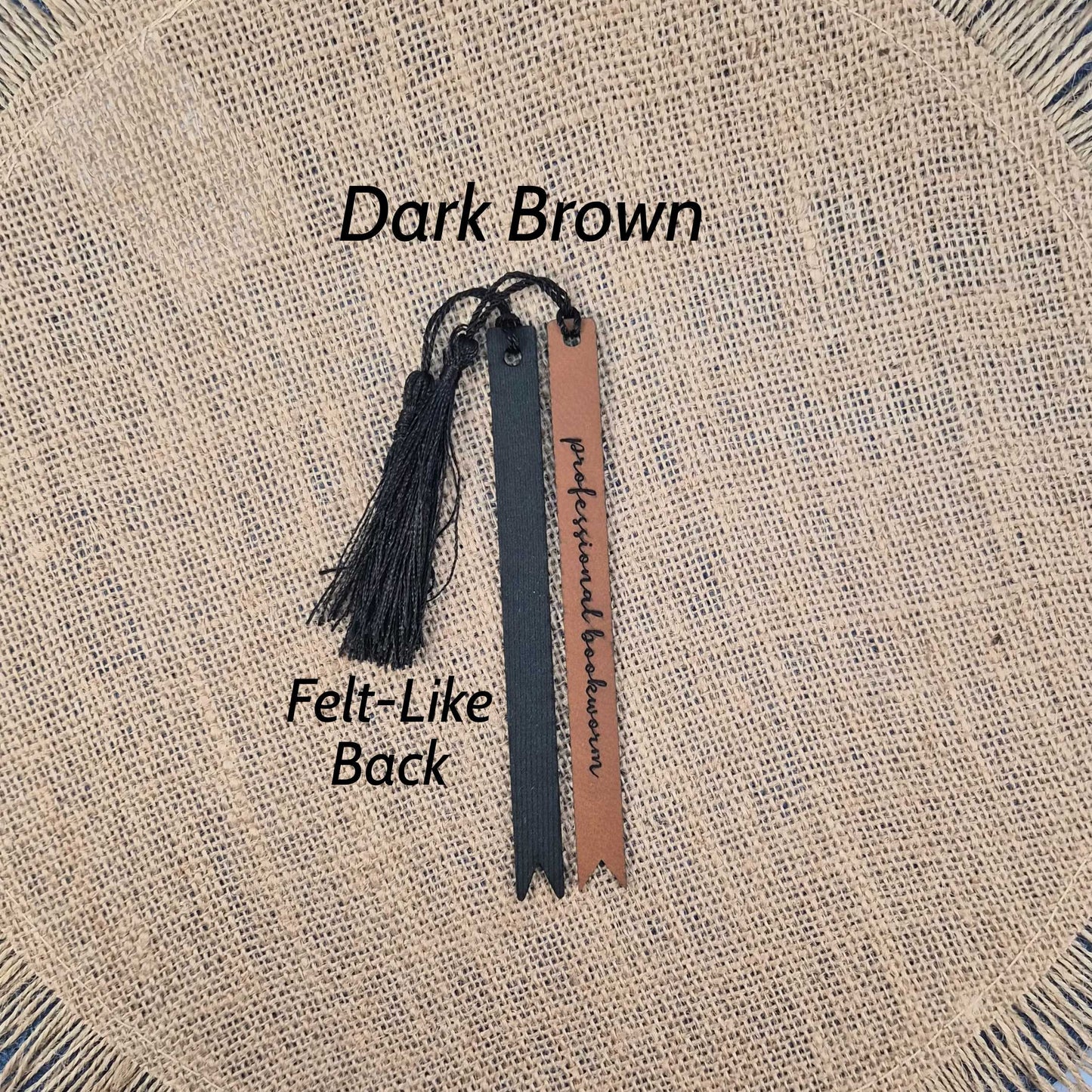 Professional Bookworm Funny Leatherette Skinny Bookmark with Tassel