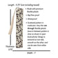Paw Print Clear Flex Bookmark with Tassel Black and White
