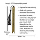 Just One More Chapter Funny Leatherette Skinny Bookmark with Tassel