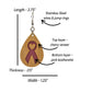 Breast Cancer Survivor Cherry Wood Veneer & Pink Leatherette Earrings