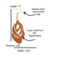 Geometric Wood Dangle Earrings