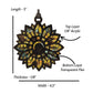 Sunflower Suncatcher - Half Moon