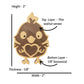 Baby Chick Fridge Magnets Layered - Front View