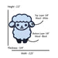 Sheep Fridge Magnets Layered