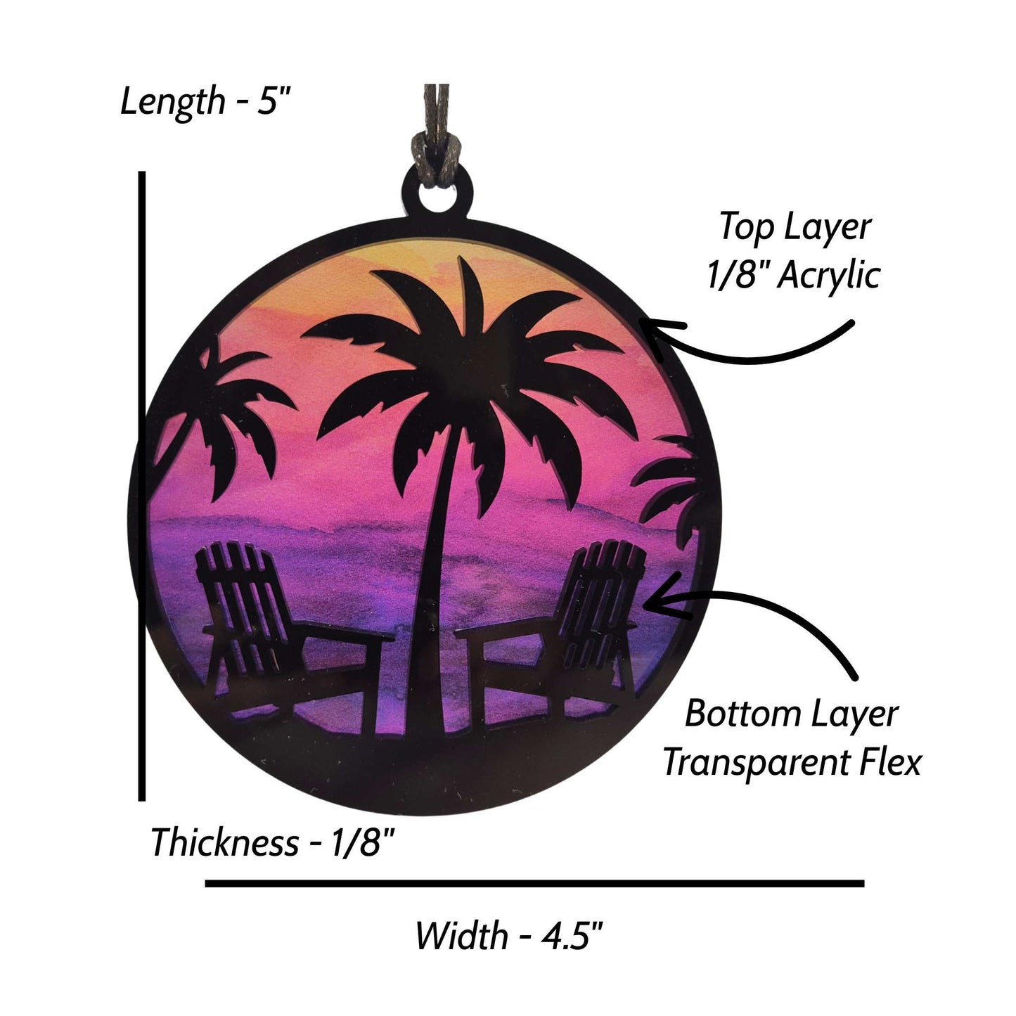 Sunset on the Beach Suncatcher