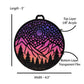 Mountain Nightscape Suncatcher
