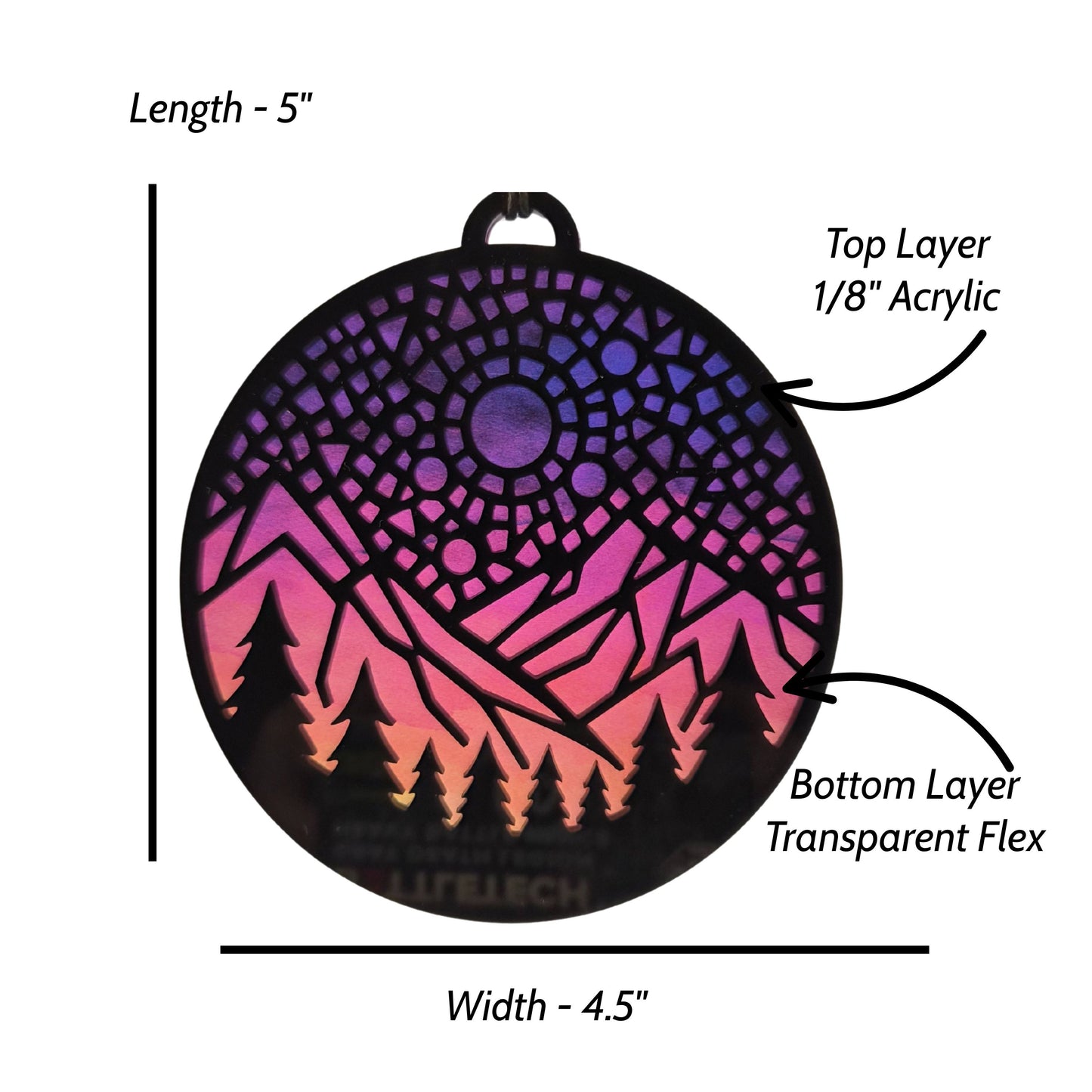 Mountain Nightscape Suncatcher