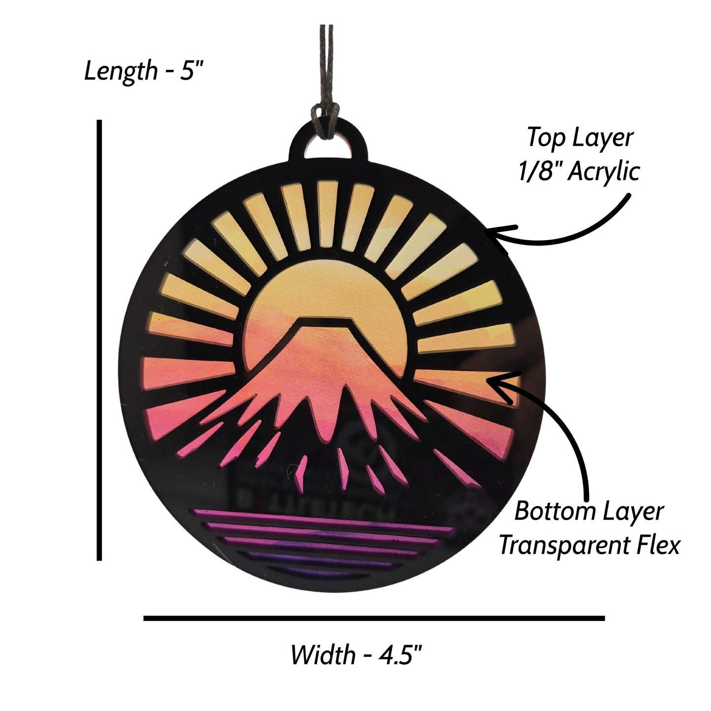 Mountain Sunrise Suncatcher