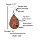 Breast Cancer Survivor Walnut Wood Veneer & Pink Leatherette Earrings