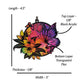 Butterfly and Tropical Flowers Suncatcher