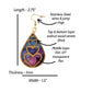 Triple Heart Wood Veneer and Flex Teardrop Earring