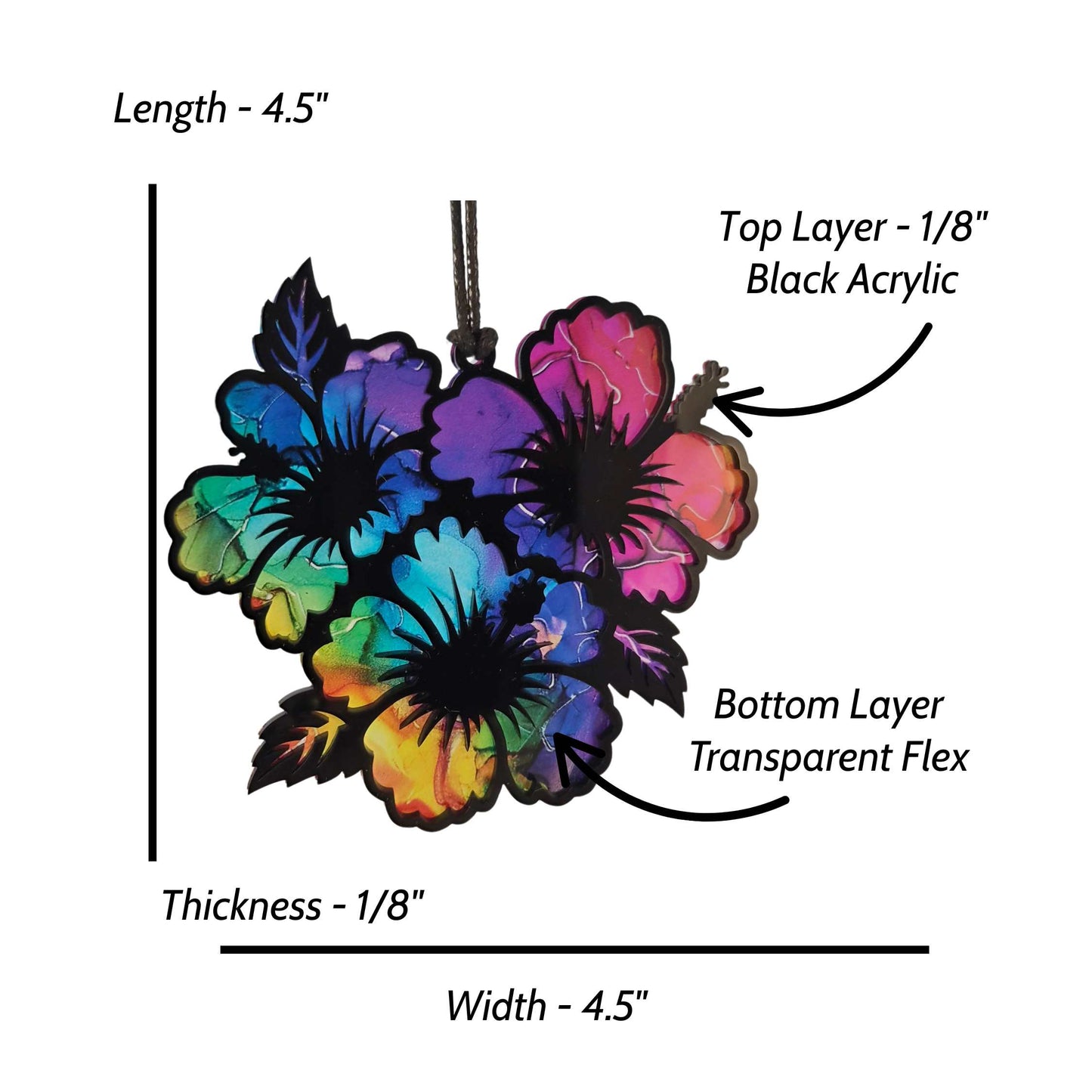 Hibiscus Flower Suncatcher