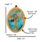 Cross Suncatcher Oval Shaped