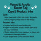 Easter Basket Tags - Bunny Shaped Layered Wood and Acrylic