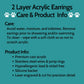 Acrylic Pokeball Dangle Earrings  - Gamer Related