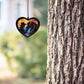Horse and Cowgirl Heart Shaped Suncatcher