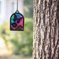 Butterfly with Pansy Flower Suncatcher