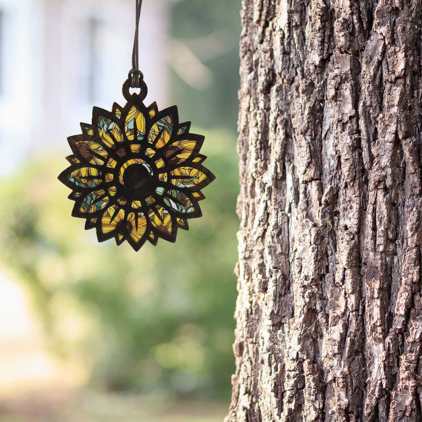 Sunflower Suncatcher - Half Moon