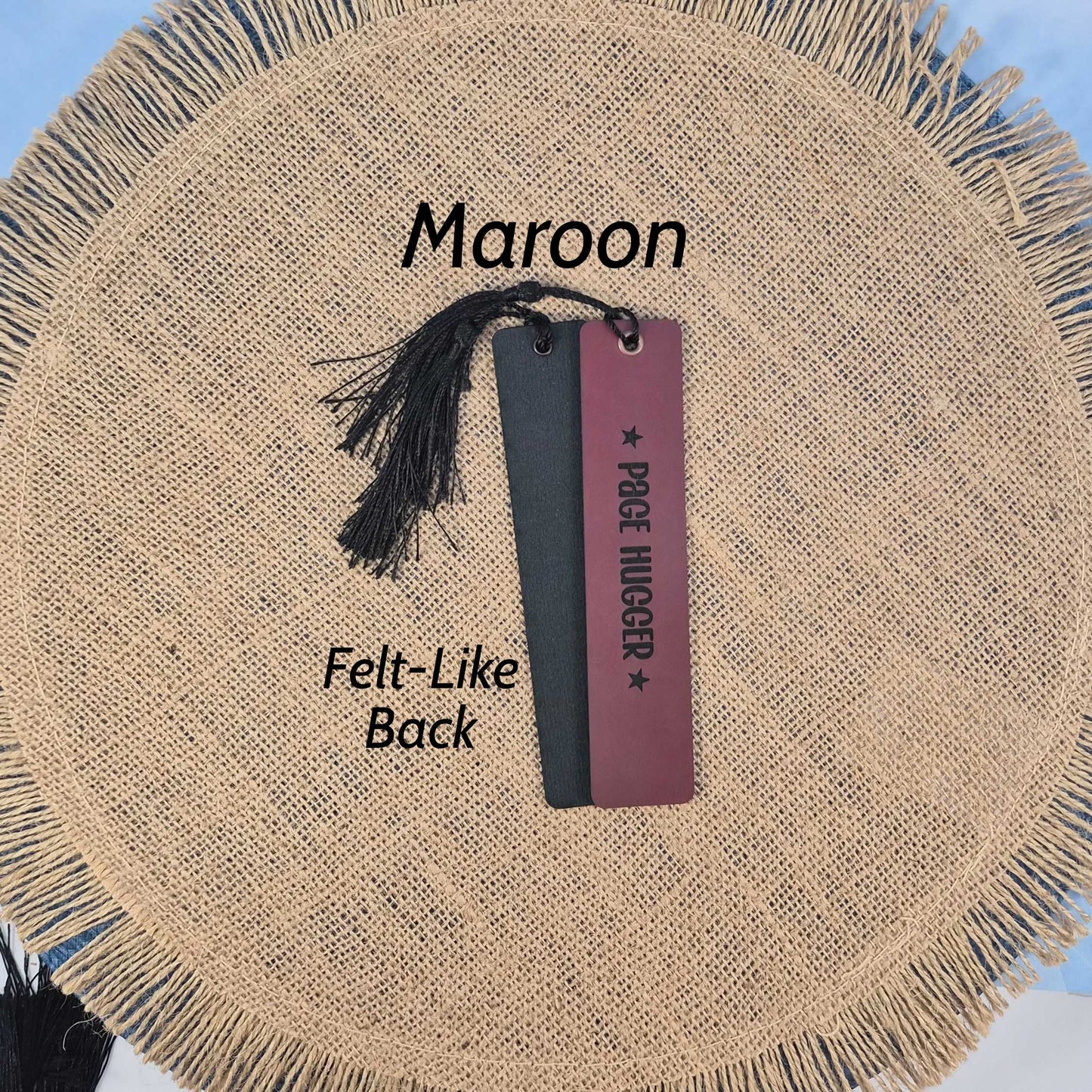 Page Hugger Funny Leatherette Bookmark With Tassel