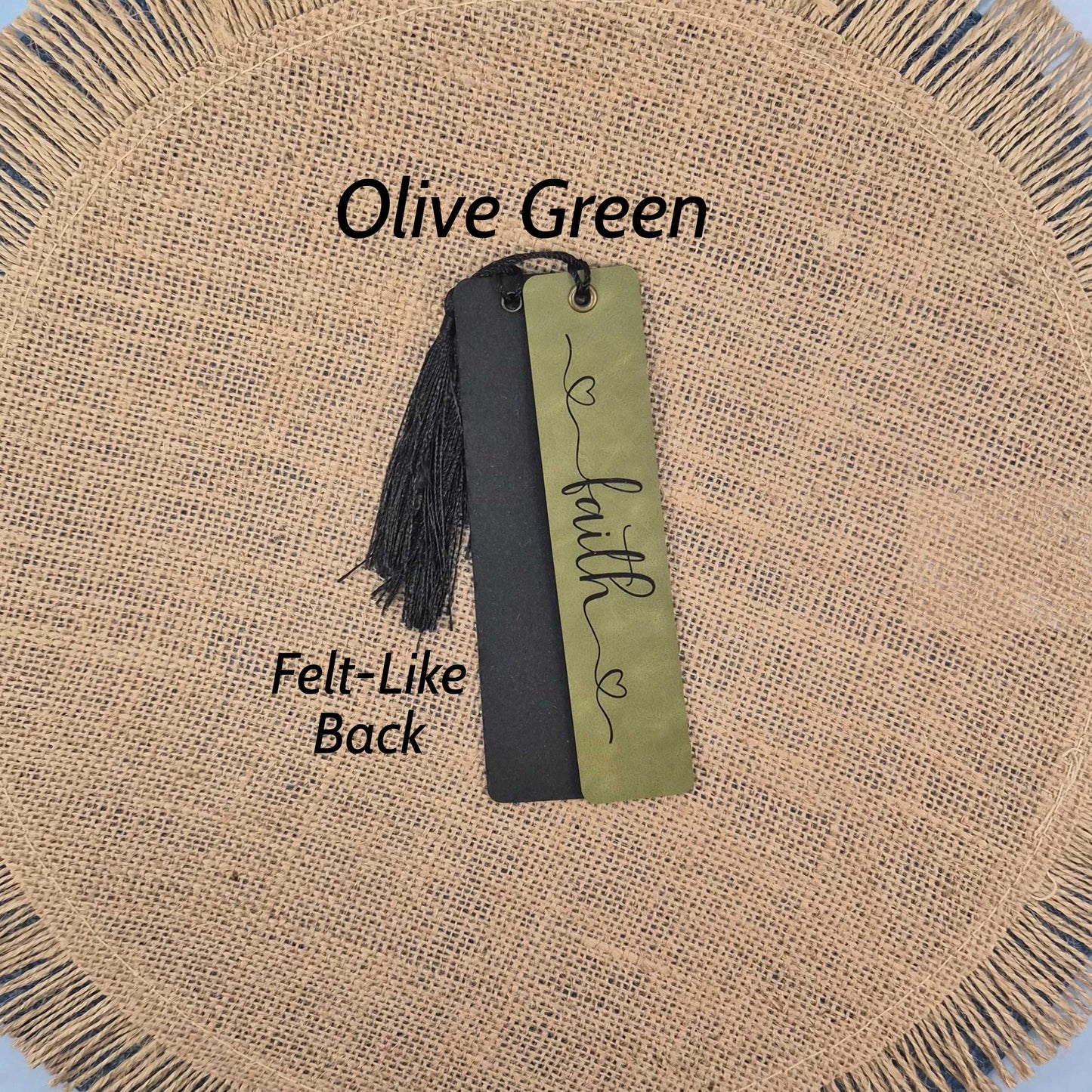 Faith - Inspirational Leatherette Bookmark with Tassel