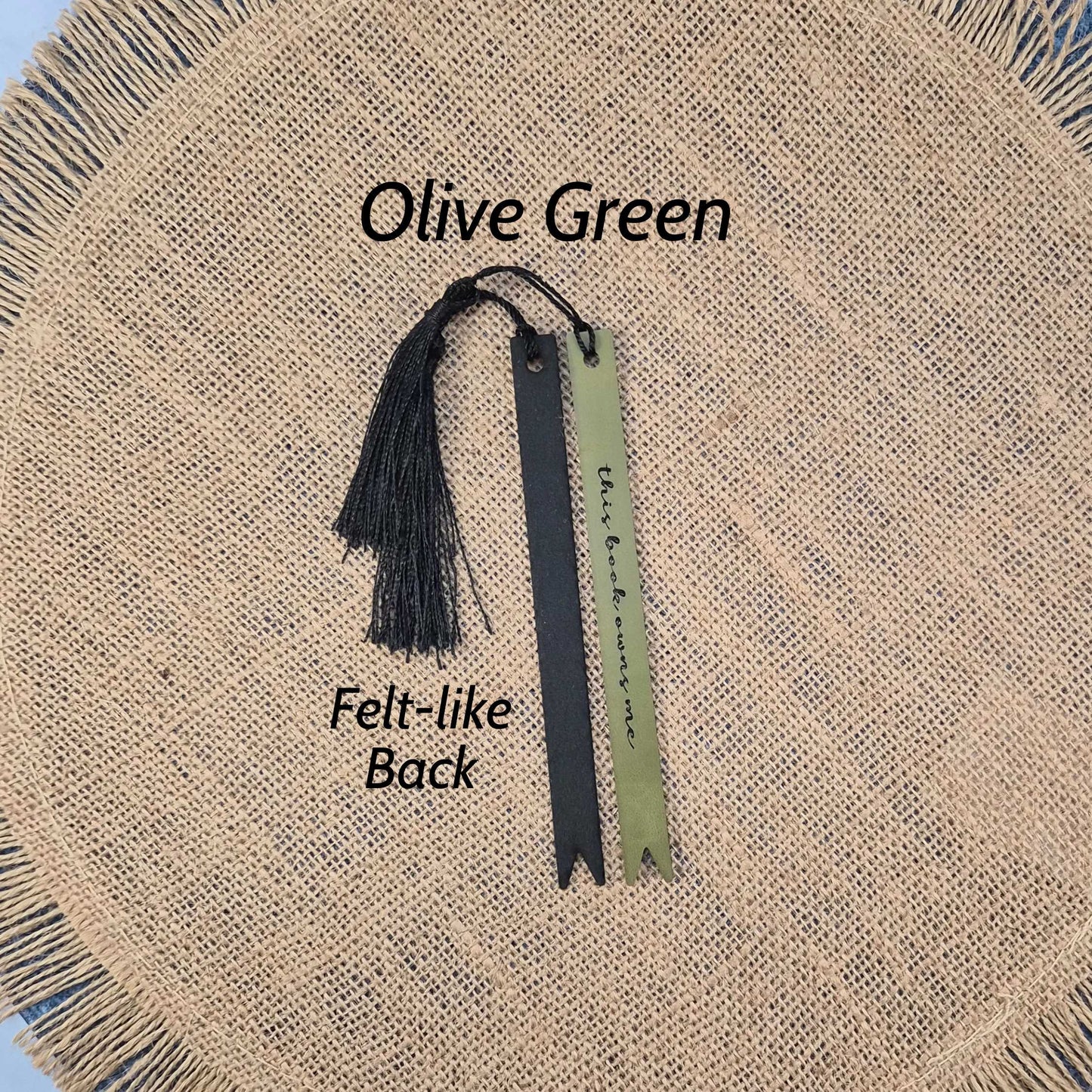 This Book Owns Me Funny Leatherette Skinny Bookmark with Tassel