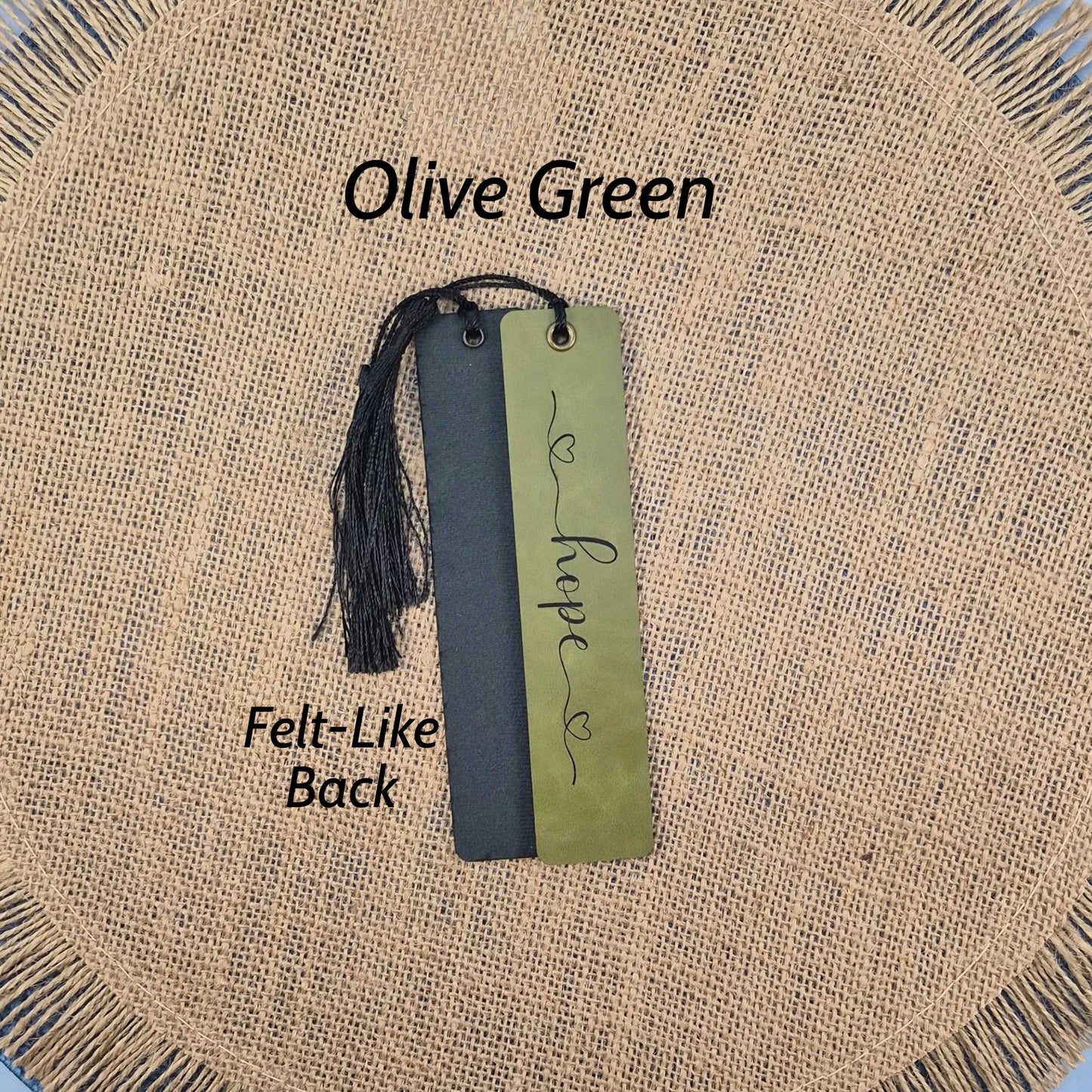 Inspirational "Hope" Leatherette Bookmark With Tassel