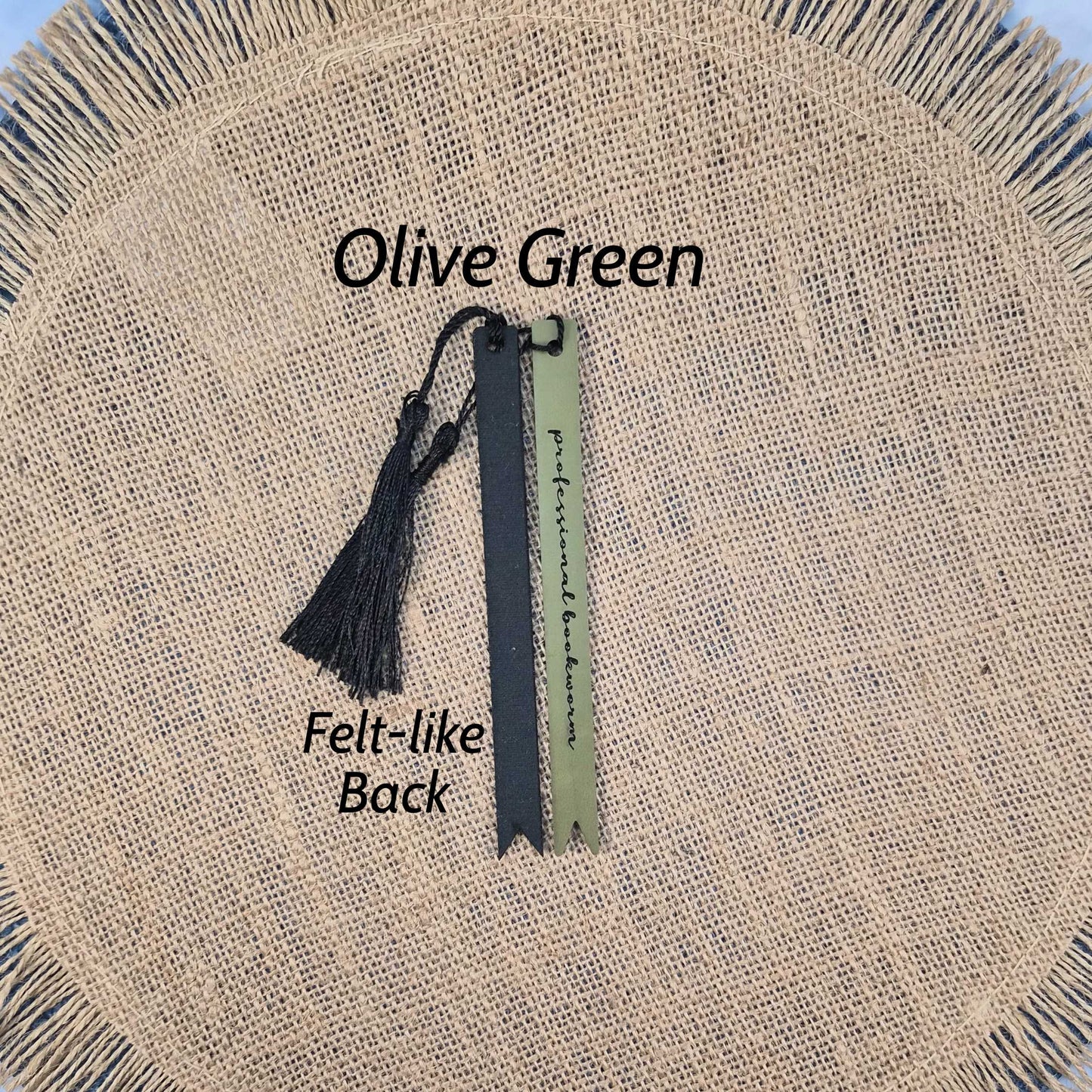 Professional Bookworm Funny Leatherette Skinny Bookmark with Tassel