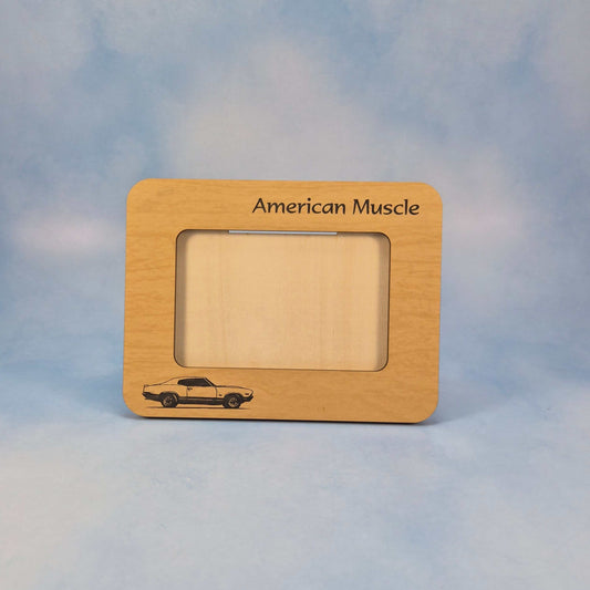 Layered Picture Frame for Car Lovers, American Muscle